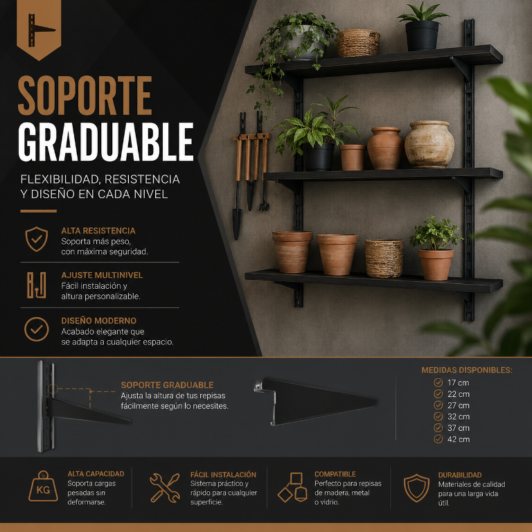 Soporte Graduable de Alta Resistencia - Orden Lab Perú